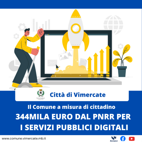 344mila euro dal PNRR per i servizi pubblici digitali