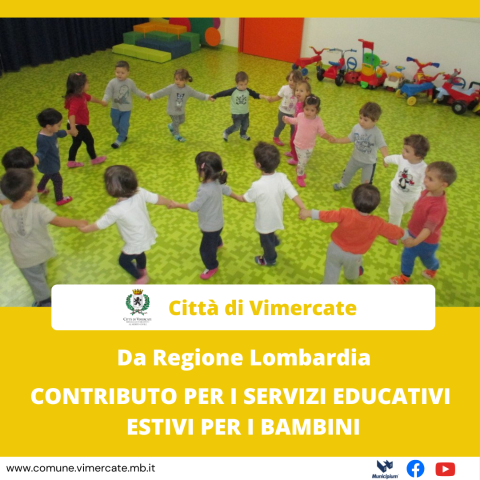 Da Regione Lombardia, contributo ai servizi educativi estivi 